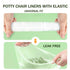 Cover,17x8Inches,Clear,200pieces OULIGET Potty Chair Liners with Elastic, Portable Potty Training Bags, Potty Refill