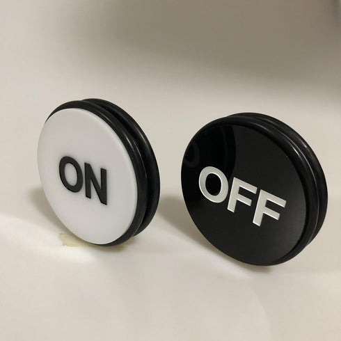 Yuanhe 3-Inch Casino Craps Dealer Button ON/OFF Puck Buttons for Poker, Texas Hold 'em & Card Games