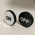 Yuanhe 3-Inch Casino Craps Dealer Button ON/OFF Puck Buttons for Poker, Texas Hold 'em & Card Games