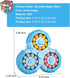 Magic Bean Rotating Brain Teaser Finger Puzzle Toy, Handheld Spinner Stress Relief Game for Kids Ages 3 and Up (Blue)