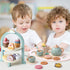 Set 28 Set Playset 2 3 4 5 6 Atoylink Wooden Tea Party for Little Girls Pcs Toddler Tea with Cupcake Stand & Food