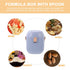 JUMPLAWN Portable Formula Dispenser with Spoon Sealed Storage Box for Milk Powder Snacks and Accessories Large Capacity