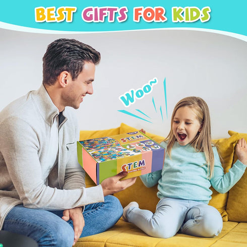 961 Pcs Educational STEM Building Toys for Kids Ages 4-8, Construction Toy for Preschool and Kindergarten Boys & Girls