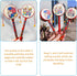 Toddmomy Baby Tots Wooden Monkey Drums Rattle, Musical Toys for Infants