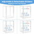 Countertop, 3 2 LANLISA Baby Bottle Storage Organizer for Tiers Clear Acrylic Bottles Station Organizer, Bottle Storage