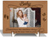 Wood Picture Frame with Wood Stand, Footprint Photo Frame Tabletop Display for Baby, Gift for Pregnant Mom New Dad,