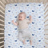 3 Set The Peanutshell Piece Nautical Patch Baby Crib Bedding Boy, Baby Blanket Quilt, Fitted Crib Sheets for Boys, Navy