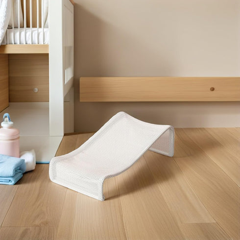 Wakauto Bath Seat Support Net for Newborns, Mesh Bath Cushion with Non-Slip Tub Mat, Shower Seat for Safe Comfortable