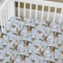 52" 28" HawSkgFub Duck Hunting Mallard Hunter Fitted Standard Crib Sheet for Baby Boy, Wild Animal Bird Reeds Blue