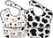 Bibs Cute Baby Stuff - 2 Packs for 6-24 Months, Waterproof Washable Fabric