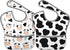Bibs Cute Baby Stuff - 2 Packs for 6-24 Months, Waterproof Washable Fabric