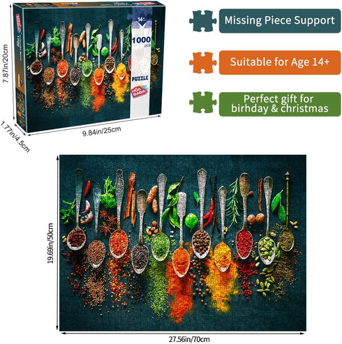 Jigsaw Puzzles for Adults - 1000 Piece Puzzle - World Spices
