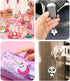 100pcs Cartoon Keychain for Kids Party Favors, Mini Cute Keyring for Classroom Prizes, 20 Colors