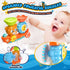 Bath Toys for Toddlers 1-3, Bear Water Tub Toys for Shower Bath Time, Learning Gift for Boys Girls Baby Kids