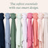 47 47, PurComfy Supersoft Swaddle Blanket, Premium Bamboo Viscose Baby swaddling Blankets for Newborns, Lightweight