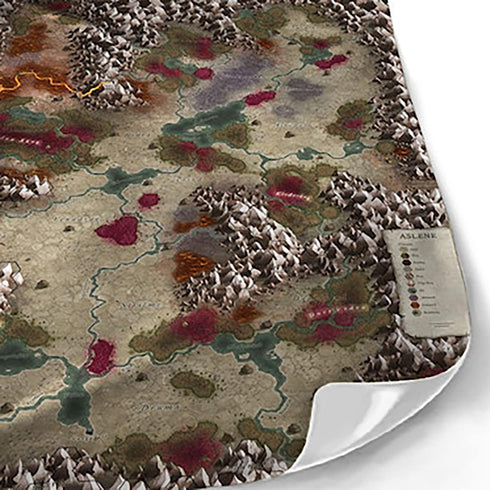 Free League Forbidden Lands: The Bloodmarch - Map & Cards Pack, Includes Map, Cards & Stickers for RPG Accessories