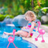 Inflatable Pink Flamingo - Luau Party Accessories for Hawaiian Party Decoration (6 Pieces)