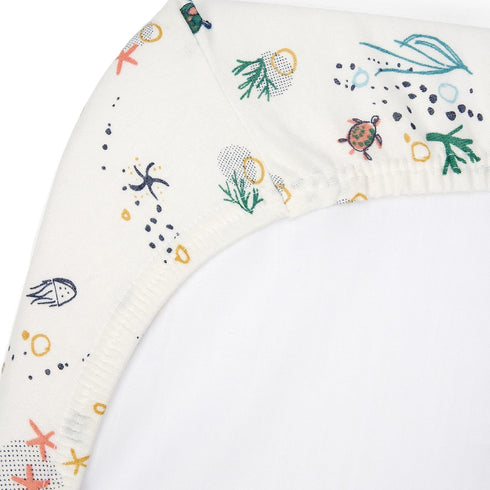 Pack 2 Tutti Bambini Bedside Crib Starter | Crib Fitted Sheets with an Interlock Coverlet | Our Planet