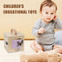 Beech Wooden Lock Box with 4 Doors | Montessori Educational Toy for Problem Solving Skills | Learning Activity Board