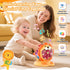 1-2 Alphabet Learning Toys for Toddlers Year Old, Lion Spin and Sing ABC Letter Interactive Toys with Lights Sound