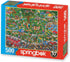 Springbok The Dog Park 500 Piece Jigsaw Puzzle - Cartoon Illustration of Dog Park by Steven Skelton