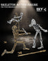 MIKILOWUHA T13 6 Pack, Glow in The Dark Skeleton Action Figures DIY Movable Joints Posable Bones, Unfinished Skull Kit