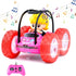 360 3-8, Cartoon Girl Driver RC Stunt Car for Kids Flips, Music & Lights, USB Rechargeable Remote Control Car Toy