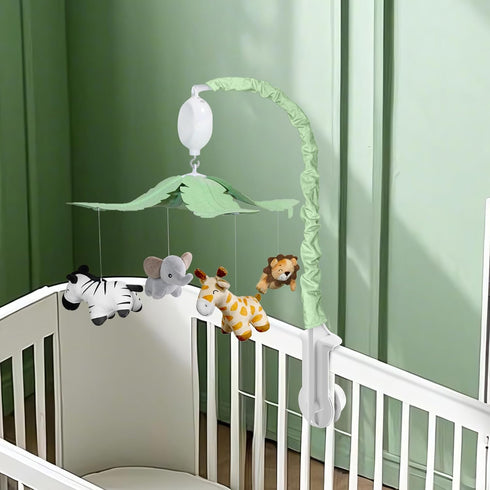 35 3 Feisike Jungle Safari Baby Crib Mobile with Soothing Lullabies & Modes - Adjustable Nursery Mobiles for Boys