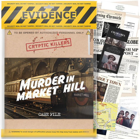 Cryptic Killers Unsolved Murder Mystery Game - Cold Case Files Investigation for Individuals, Date Nights & Parties