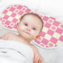 tplaotee 22x11in Peach Sun Checker Plaid Pattern Cotton burping Cloth Easy Care Baby wash Cloth for Unisex boy and Girl