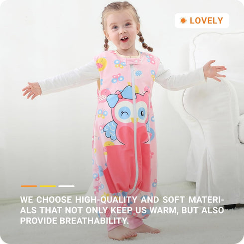 4 3-5T, HAHASHOW Infant Toddler Sleeping Bag, Baby Sleeping Sack Sleeveless, Early Walker Sleeping Sack, Season Swaddle