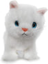 Ice King Bear Fluffy Little Cat Stuffed Animal Plush Toy, Small 6 Inches (White)