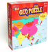 GeoToys GeoPuzzle Asia 50 Piece Geography Jigsaw Puzzle - Educational Kid Toys, Jumbo Size