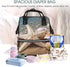 QSMJKLD Backpack Mommy Daypack Beach Shell Starfish Diaper Bag with Changing Pad, Pacifier Holder - Multifunction