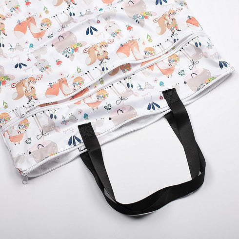 ReUseLife Large Hanging Wet/Dry Cloth Diaper Pail Bag for Reusable Diapers or Laundry
