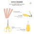 Set Baby Grooming Kit for Healthcare and Personal Care | Nursery Essentials for Newborns Gift | Includes Thermometer