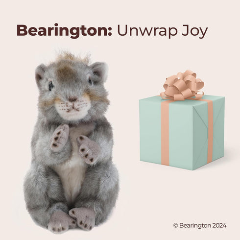 Bearington Peanut Plush Squirrel Stuffed Animal - 8.5 Inches