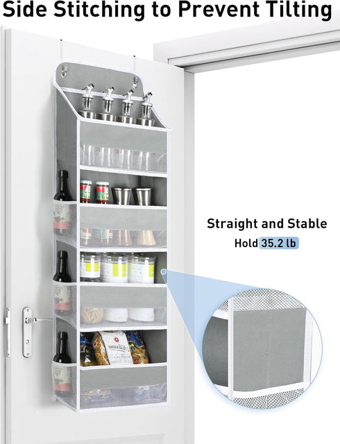 Yecaye 1 Pack Bathroom Organizers and Storage, 35.2lbs Load Toy Stuffed Animal Storage, Swing-proof Hanging Over the Door Organizer for Nursery Newborn Baby Essential Stuff by Yecaye