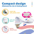 Liname Neutral Pacifier Clip with Teething Toy - 4 Pack Unisex Pacifier Clips for Boys & Girls (Pink)