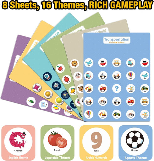 GEMKARRY 3 4 5 6 7 8 4-6, Matching Memory Game for Kids Age Year Old, Travel Toy for Boys Girls, Board Games for Road