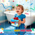 Toyjolka 1-3,Light 1-3 2-4 3-5 Bath Toys for Kids Ages Up Baby Bath Toys Crab Bubble Maker with Colourful Light Toddler
