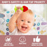Teething Toys (5 Pack) - Tinabless Infant Relief Toys & Teething Mitten Set, Food Grade Silicone Anti Dropping Baby