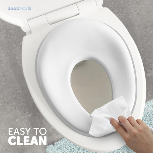 Jool Baby Potty Training Seat for Boys and Girls, Fits Round & Oval Toilets, Non-Slip with Splash Guard, Includes Free