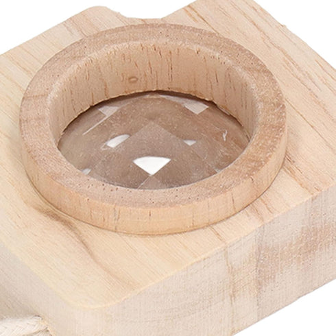 Prism Lens Toy, Unique Bee Eye Effect Camera, Cute Portable Interesting Children Toy (Wood Color)