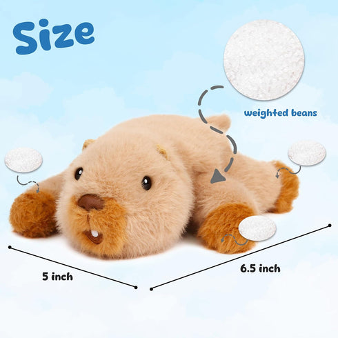 Cute Plush Beaver Toy - Soft Stuffed Animal for Kids' Birthdays