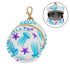Jellyfish and Starfish Round Pacifier Storage Case with Zipper, Portable Pacifier Case for Travel, Diaper Bag & Purse