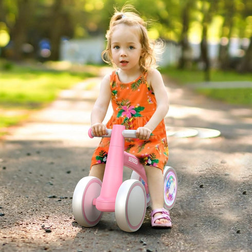 1 12-24 4 SEREED Colorful Lighting Baby Balance Bike, Toys for Year Old Boys Girls, Month Toddler Balance Bike
