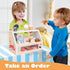 Set Counter 3+, Wooden Ice Cream Toy for Toddlers, Wooden Play Food Kitchen Accessories, Pretend Play Ice Cream Shop