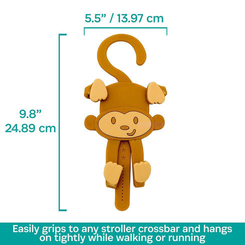 Grippy Smartphone Holder by Buggygear, Perfect Mount for Cellphone, Straps to Stroller or Grocery Cart, Entertain Your
