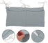 FAVOMOTO Bed Organizer Cotton Storage Bag with Double Slots for Efficient Diaper and Bottle Storage Portable Hanging